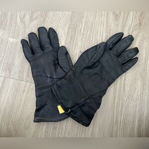 Harley Davidson Black Leather Gloves‎ Size 7 Classic Biker Motorcycle Rock